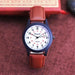 Kids Watch with Luminous Hands and Quartz Movement - Brown White