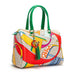 Refined Jacquard Motif Bowling Handbag with Tassel - I