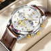 Chronograph Watch for Everyday Precision and Style - Gold White