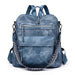 Womens Waterproof Anti Theft Laptop Backpack for Travel - Blue