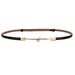 Elegant Decorative Bar Belt with Sphere Charm - Black