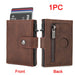 RFID Wallet With Airtag Pocket And Slim Card Holder - Coffee