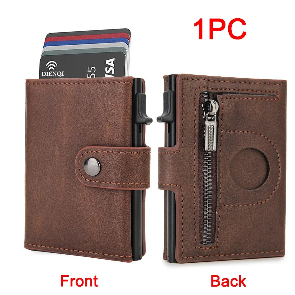 RFID Wallet With Airtag Pocket And Slim Card Holder