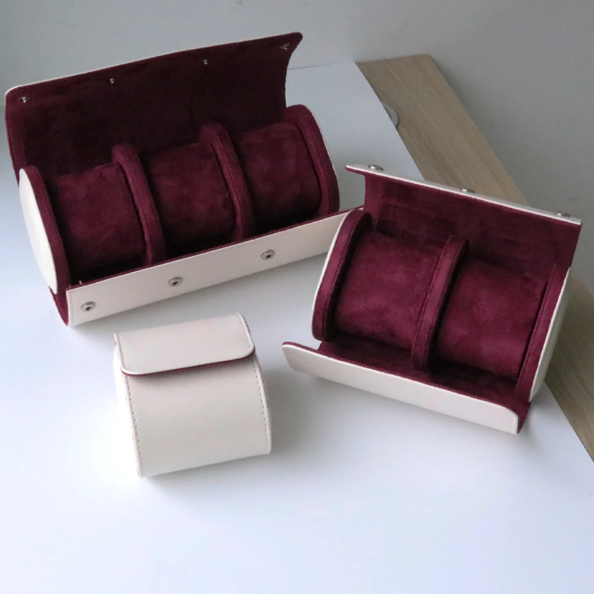 Watch Roll Three Slot Travel Case for Daily Use