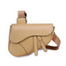 Crossbody Saddle Bag Lightweight Versatile Daily - Khaki
