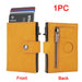 RFID Wallet With Airtag Pocket And Slim Card Holder - Yellow