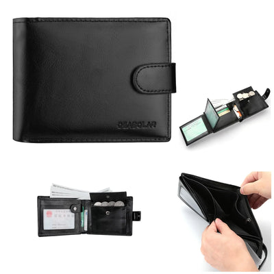 Aurora Elite Compact Wallet With Zipper Coin Pocket