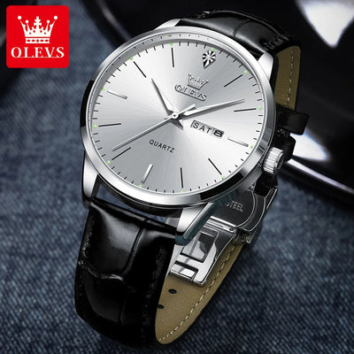 Calendar Week Display Timepiece With Luminous Dial