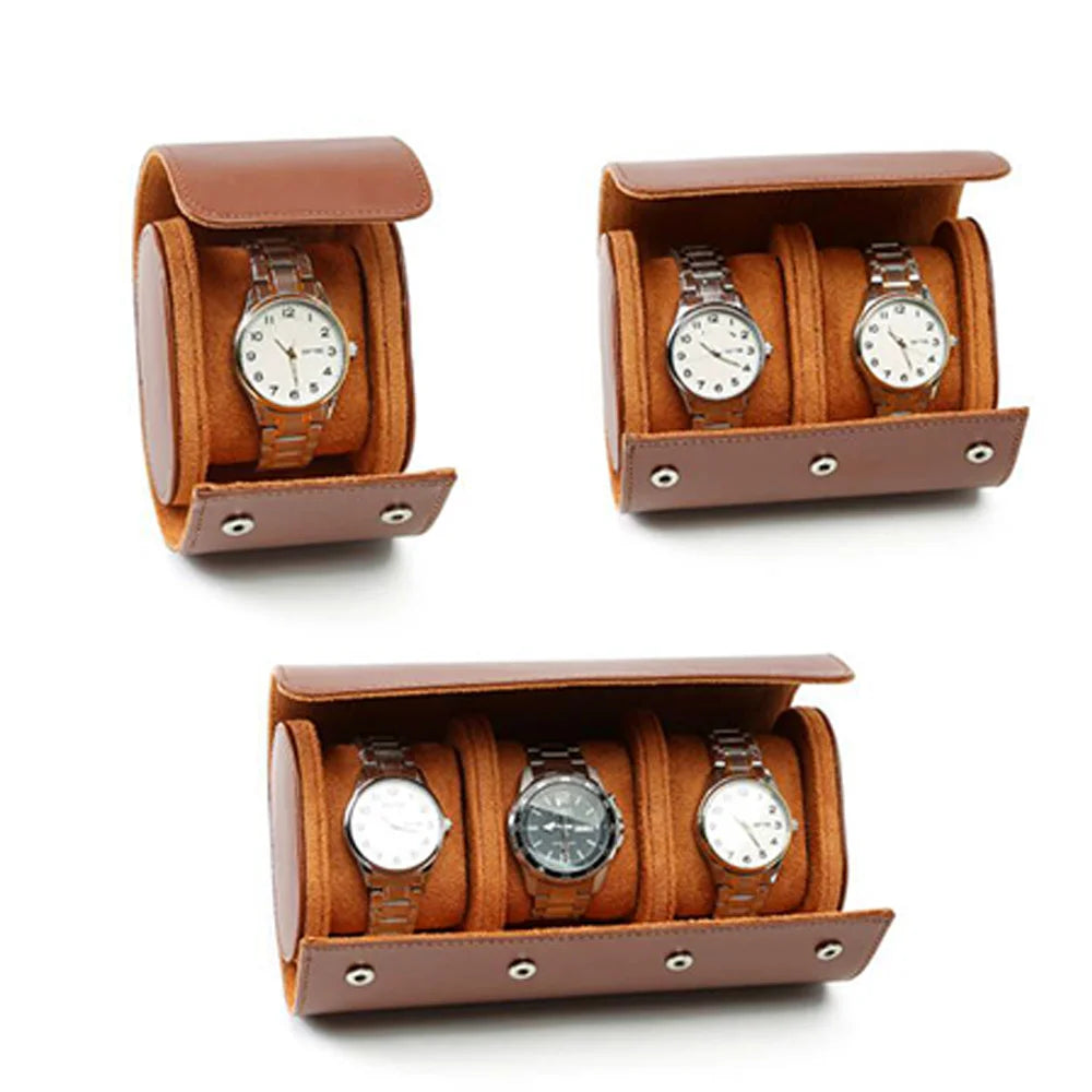 Watch Roll Three Slot Travel Case for Daily Use