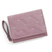 Mini Zip Wallet with Woven Pattern Card Holder - Purple