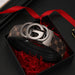 Men Belt Pattern Letter Buckle for Everyday Wear - Black