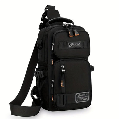 Crossbody Chest Bag for Outdoor Travel with Pockets