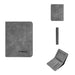 Sanded Leather Multi Card Bifold Wallet Everyday Carry - Grey