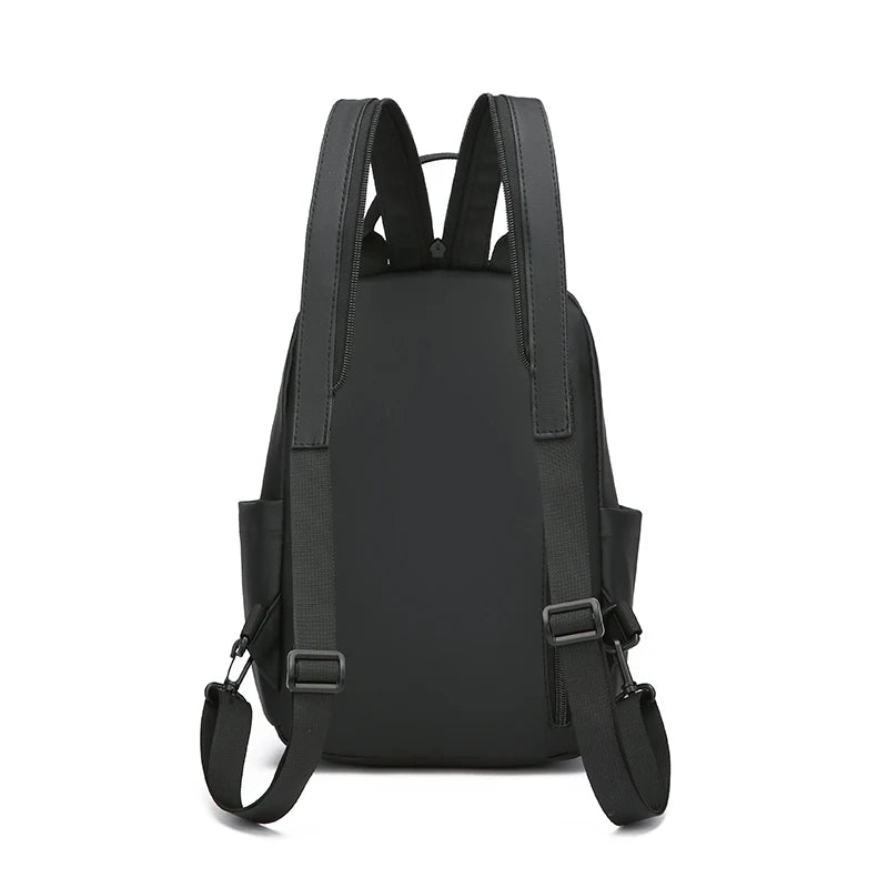 Backpack with Front Zipper Pocket And Crossbody Strap