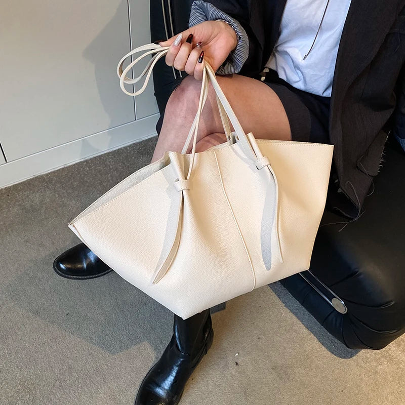 Two In One Shoulder Tote Bag With Removable Pouch