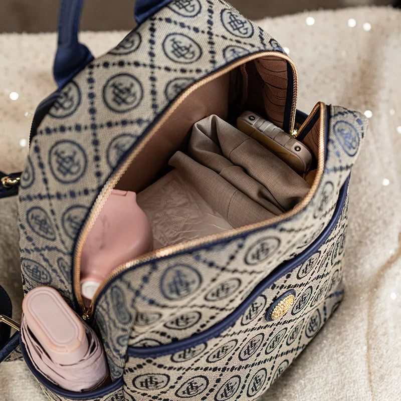 Backpack With Dual Compartments For Mobile Essentials - WO2MEN