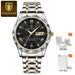 Artisan Dial Timepiece With Luminous Roman Indices Lux - Gold Black