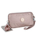 Handbag with Crossbody Strap Compact Rectangular Design - Metal Powder