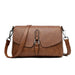 Versatile Everyday Shoulder Crossbody Handbag - Brown