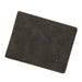 Mini Wallet Card Holder with Zipper Closure Premium - Black