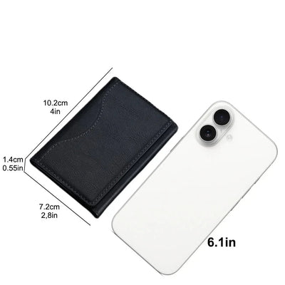 Trifold Magnetic Phone Wallet with Card Slots Compact - WO2MEN