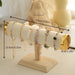 T Bar Jewelry Display Rack For Bracelets And Necklaces - Beige