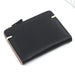 Wallet Zipper Hasp Patchwork Vintage Pattern Design - Black