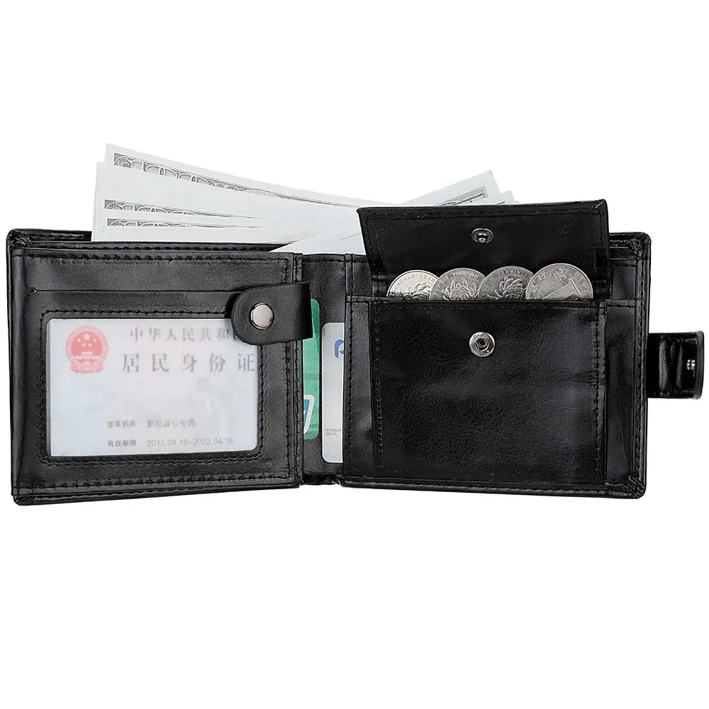Aurora Elite Compact Wallet With Zipper Coin Pocket
