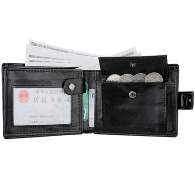 Aurora Elite Compact Wallet With Zipper Coin Pocket