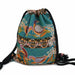 Backpack Drawstring Ethnic Pattern Bag Boho Chic - No V10