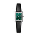 Elegant Rectangular Watch for Everyday Wear Accessory - Silver Green