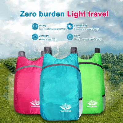20L Lightweight Packable Backpack Foldable Ultralight