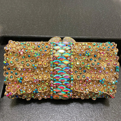 Handbag Minaudiere Crystal Clutch for Evening Events - WO2MEN
