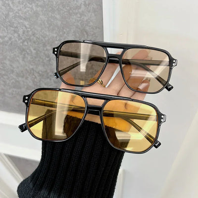Casual Square Sunglasses for Women Men Mirrored