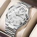 Sport Original Watch Luminous Dial Timepiece Everyday - Silver White