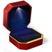 Luxury Ring Box with LED Light for Engagement - Red