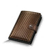 Slim Pop Up RFID Card Wallet Minimalist Design Everyday - Carbon Bronze