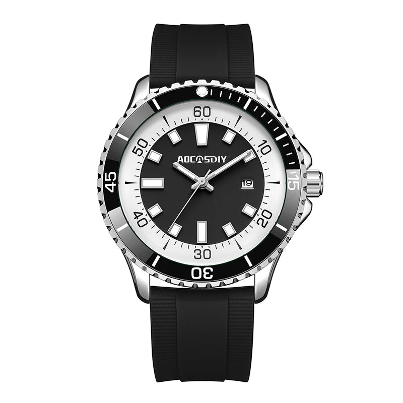 Classic Analog Multifunction Luminous Date Watch - Black