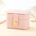 Petite Jewelry Box Organizer Travel Display Case Gift - Pink