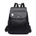 Backpack Softback with Front Zipper Compartment - Black