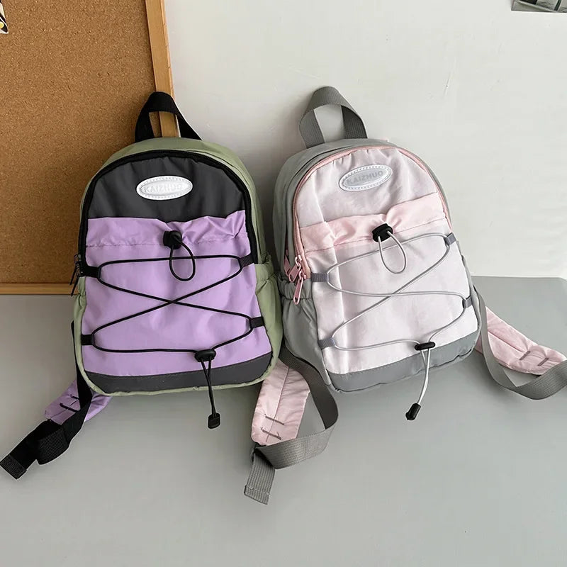 Backpack with Front Bungee Cord for Quick Access