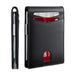 Carbon Fiber Slim Cardholder With RFID Shield Guard - Small Carbon Black