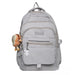 Backpack with Laptop Compartment Front Pocket - Grey