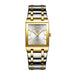 Wristwatch Square Dial Quartz Movement - Men Silver