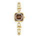 Square Bracelet Watch with Elegant Chain Link Design - Colour Seven