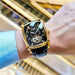 Tourbillon Majesty Mechanical Watch With Open Heart - Gold