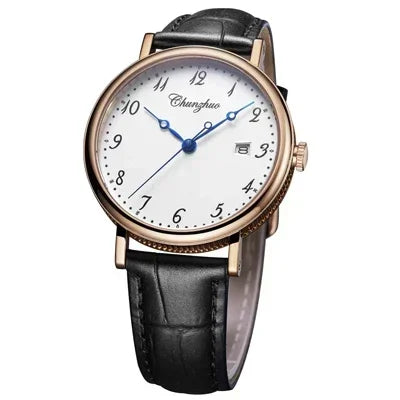 Quartz Wristwatch With Roman Dial And Date Window - A V4