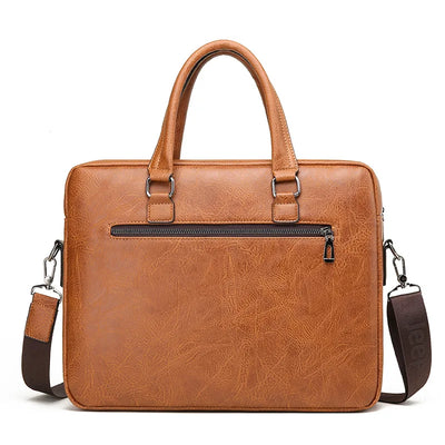 Business Briefcase Bag with Front Pockets for Laptop