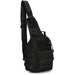 Outdoor Crossbody Chest Bag Waterproof Tactical - Black V3