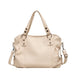 Hobo Handbag Large Capacity Shoulder Bag Tote - Beige